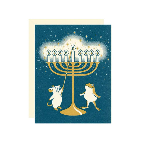 Menorah Hannukah Card
