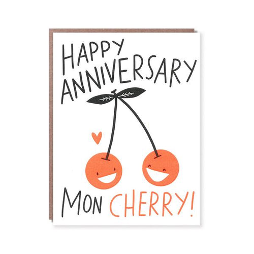 Happy Anniversary Mon Cherry Card